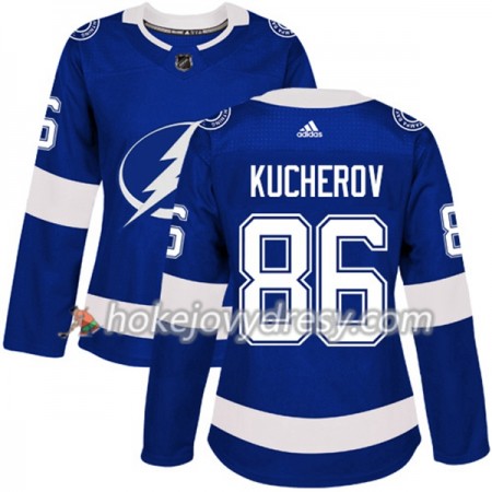 Dámské Hokejový Dres Tampa Bay Lightning Nikita Kucherov 86 Adidas 2017-2018 Modrá Authentic